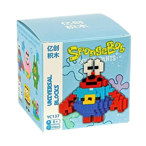Конструктор дитячий 559дет. 3D фігурка піксельний YC137 9*9*9см //