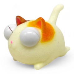 Іграшка-антистрес, витрішкуватка "Котик" 7 см (білий)