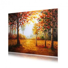 Картина по номерам "Осень золотая" 40*50см, краски акрилловые, кисть-3шт.(1*30)