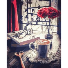 Розпис за номерами Філіжанка ароматної кави