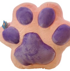М'яка іграшка Подушка лапка середня рожево-фіолетова, 50*59 см