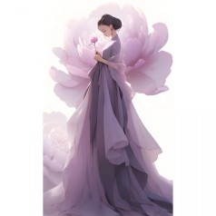 Алмазна мозаїка "Квітковий світ" 30х40 см