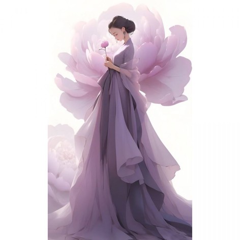 Алмазна мозаїка "Квітковий світ" 30х40 см