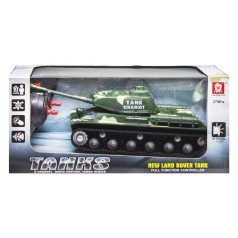 Радиокерованный танк MIC зеленый светозвуковые эффекты 18x9 см