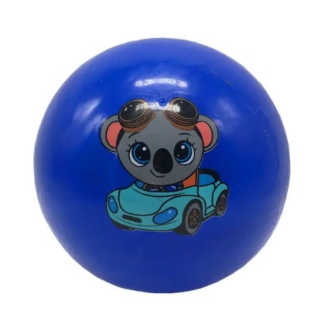 Мячик резиновый Зверушки, синий