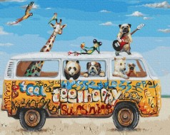 Картина за номерами: Звірячі гастролі 40*50 BS26177