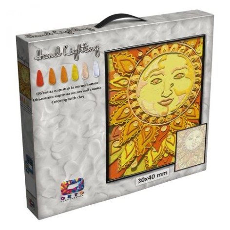 Картина з глини "Moon Light Clay. Сонце"
