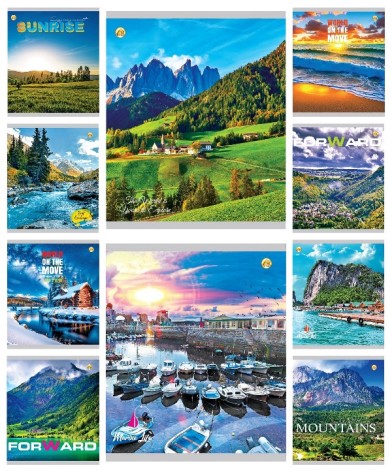 Зошит 48 арк.клітинка Тверда 51500 Мікс PRD, 10к.,10/200 ціна за 10 шт.