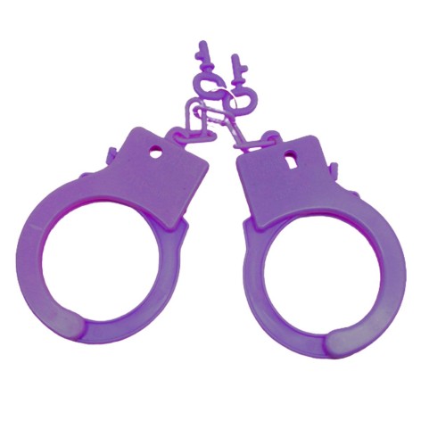 Наручники пластиковые фиолетовые