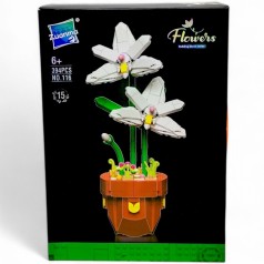 Конструктор "Flowers" (394 дет), собранная конструкция - 31х12 см