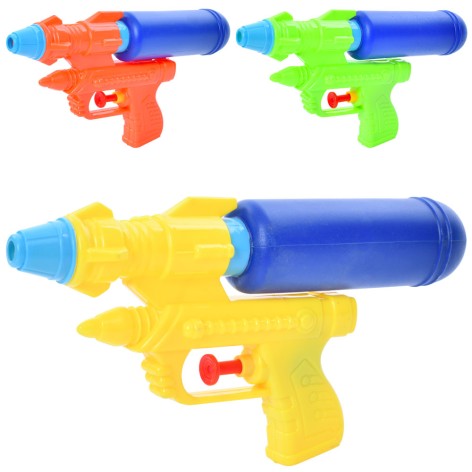 Водяний пістолет 18,5см, 3 кольори, в сітці, 10-18,5-3,5см 