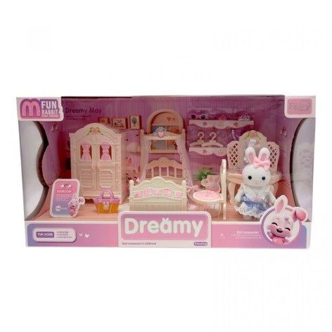 Набір іграшкових меблів MIC з флоксовими фігурками