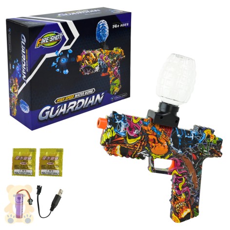 Пістолет акум.,стріляє гелевими кулями у кор.28*20*8,5см 