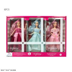 Кукла 29см 682G6 3цв.6шт.в кор.50,5*10,8*34 /18