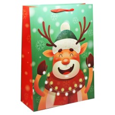 Пакет подарочный, новогодний 406 х 165 х 553 мм.