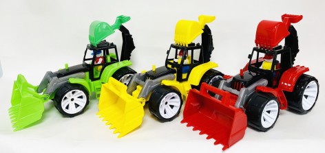 Трактор игрушечный BAMS 2 ковша черный Bamsic