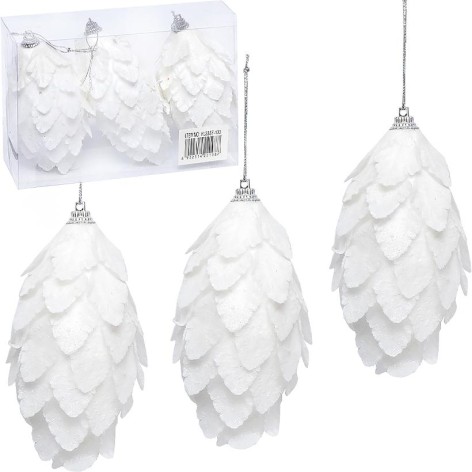 Набор елочных игрушек 3шт 