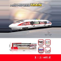 Потяг звук, підсвічування салону, інерція, двері відчиняються, в кор. /48-2/