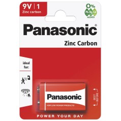 Батарейка PANASONIC 6F22/1BL Zinc Carbon