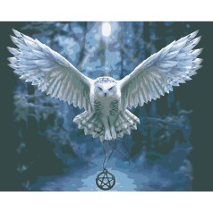 Картина по номерах "Сова Гедвіґа" 40x50 см