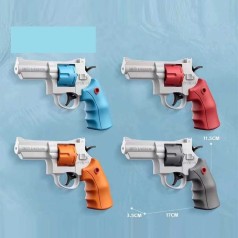 Водний пістолет розмір: 17х3.5х11.5 см, механічний принцип роботи, резервуар для води всередині, обертається барабан, в п/е, МІКС ВИДІВ /260/