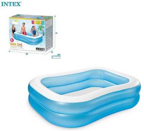 Intex Басейн надувний «Сімейний» 203х152х48 см, об`єм=540л, від 3 років, вага 4 кг