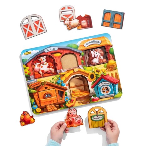 Деревянная трехслойная рамка-вкладыш 