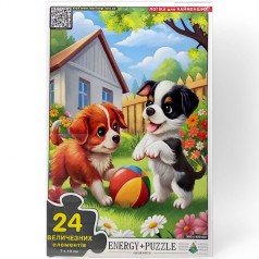 Игра-пазл (Макси) "Щеночки", 24 элемента