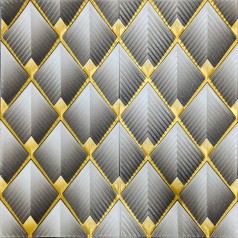 Панель стеновая 3D 700х700х4мм Ромбы серые SW-00001986