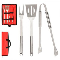 Барбекю-набір в чохлі (вилка, лопатка, щипці) MH-0915 