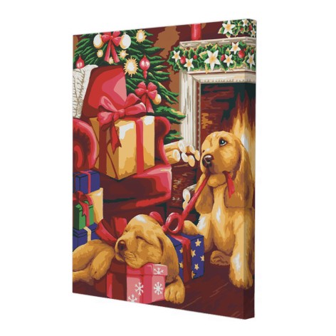 Картина по номерам Riviera Blanca Рождественское веселье 40x50 см (RB-0804)