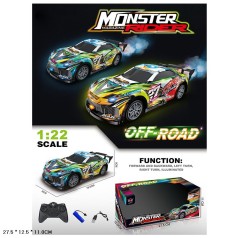 Радіокерована машина світло дим USB-зарядка 2 кольори 27,5*12,5*11 см