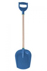 Лопатка большая с деревянной ручкой (синяя)