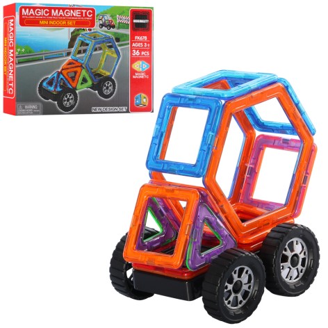 Конструктор магнитный MAGIC MAGNETIC 36шт.кор.24*4*17см FK678