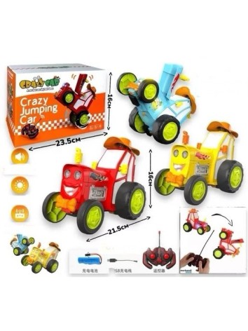 Р/У трактор CRAZY CAR танцует, в корр. 2101-A //