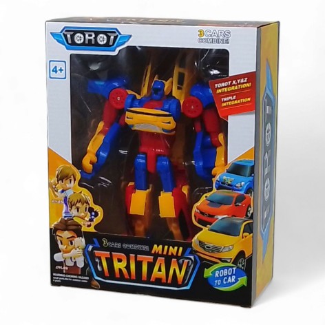 Робот-трансформер "Тобот Тритан (Tobot Tritan)", превращается в 3 машинки