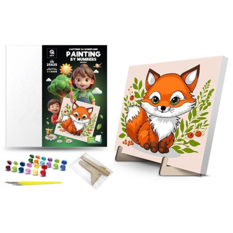 Набір для розпису за номерами QB900-066 "Лиска" 25х25см qbee