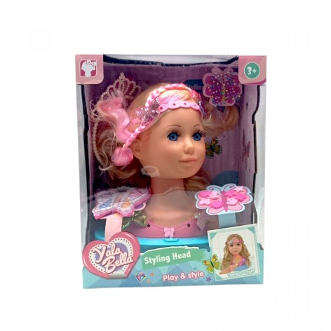 Манекен для зачісок та макіяжу, світловий ефект, з аксесуарами, в коробці