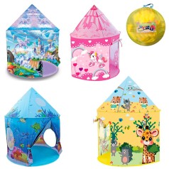 Намет будинок, 95-95-в107см, каркасний, вхід-накидка, вікно-сітка, 4 види, у сумці, 40-40-4см 