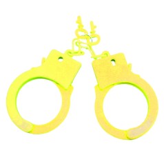 Наручники пластиковые желтые