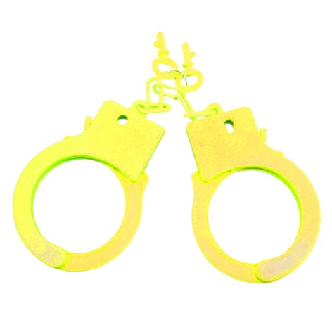 Наручники пластиковые желтые