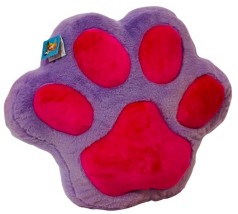 М'яка іграшка Подушка лапка середня фіолетово-малинова, 45 см