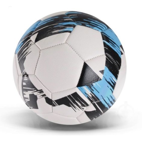 Мяч футбол №5, PVC (голубой)