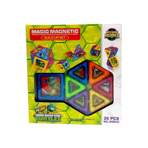 Магнитный конструкт ЧЕРЕПАШКИ НИНДЗЯ 26 дет