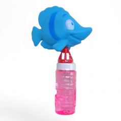 Мильні бульбашки з гумовою рибкою (блакитна)