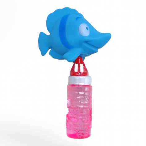 Мильні бульбашки з гумовою рибкою (блакитна)