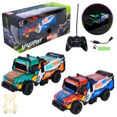 Радіокерована вантажна машинка на акумуляторі 2 кольори світло