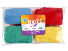 Набір для ліплення з повітряним пластиліном Elastic Clay 8 colors ТМ Lovin /20/