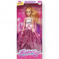 Кукла (рожева паєтка плаття)