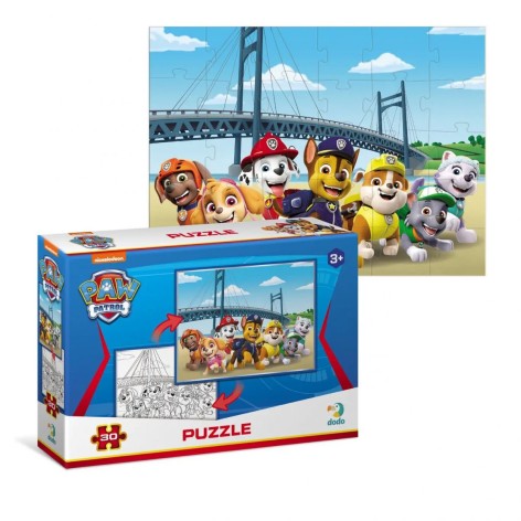 Пазл + раскраска «Paw Patrol», 30 элем.